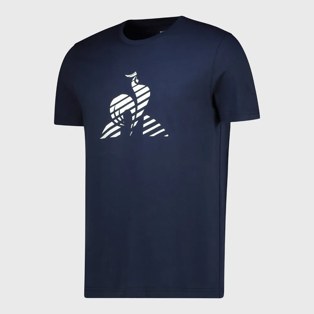 Le Coq Sportif Mens Core Graphic Tee SS No. 1 Blue/White _ 180616 _ Blue sold by Tekkie Town