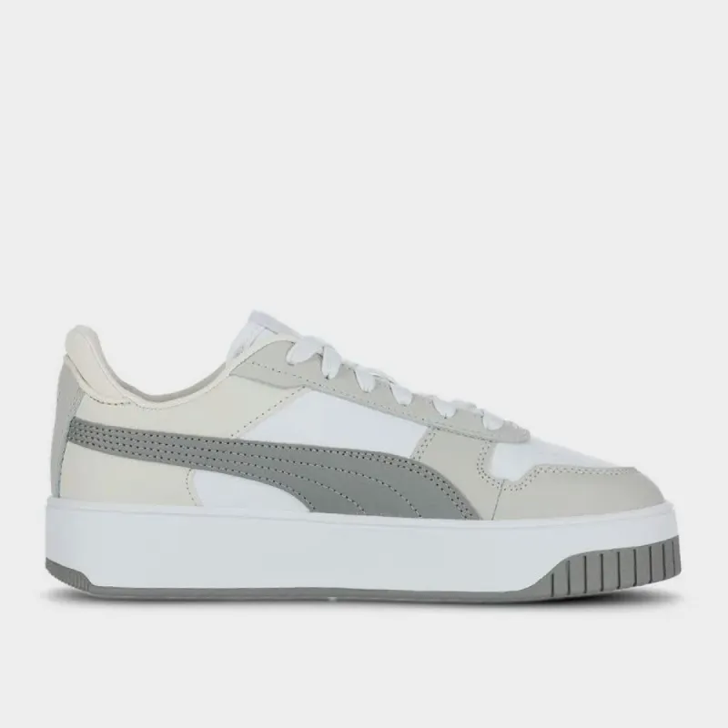 Puma Women's Carina Street Sneaker White/grey _ 181395 _ White sold by Tekkie Town