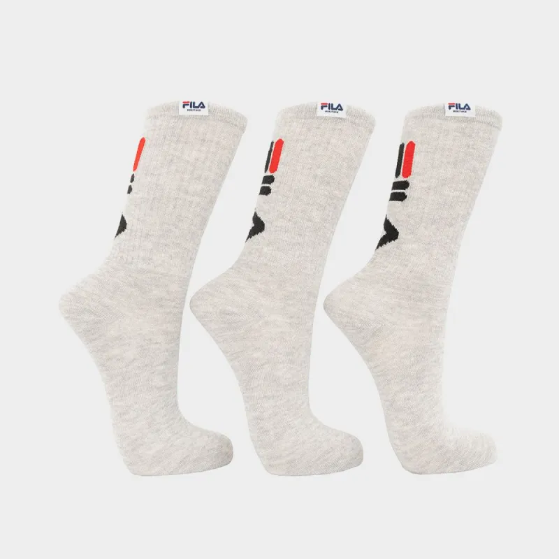 Fila Unisex 3pk Kaden Tube Sock Grey _ 181131 _ Grey sold by Tekkie Town