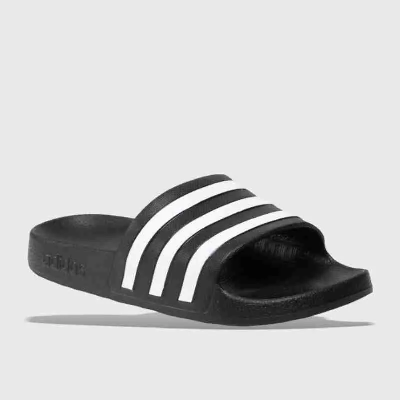 Adidas Unisex Adilette Aqua Slides Black sold by Tekkie Town