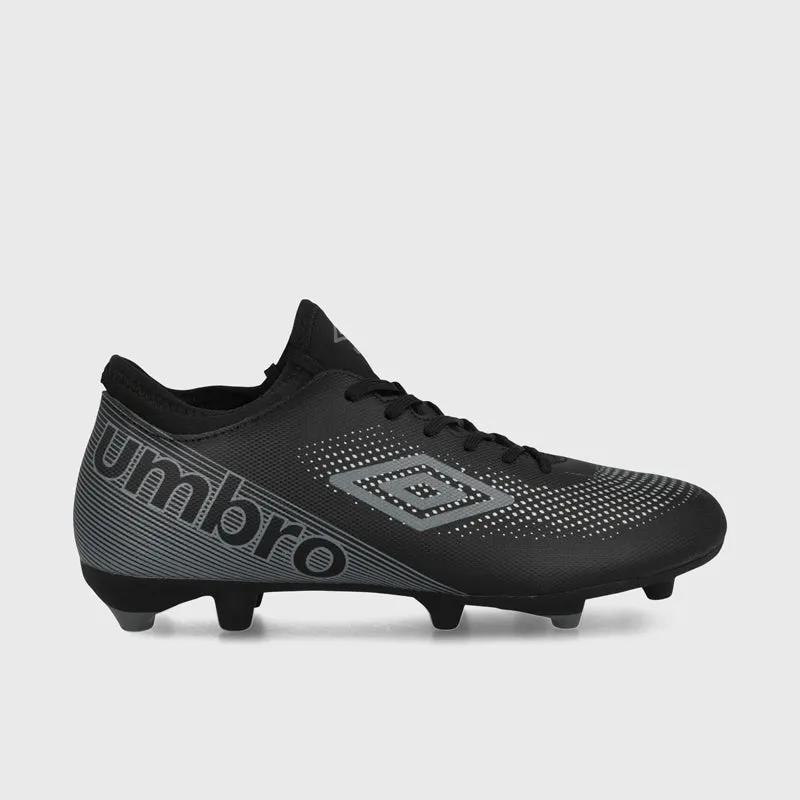 Umbro Mens Aurora Tt Fg Football Boot Black/Grey _ 172127 _ Black sold by Tekkie Town