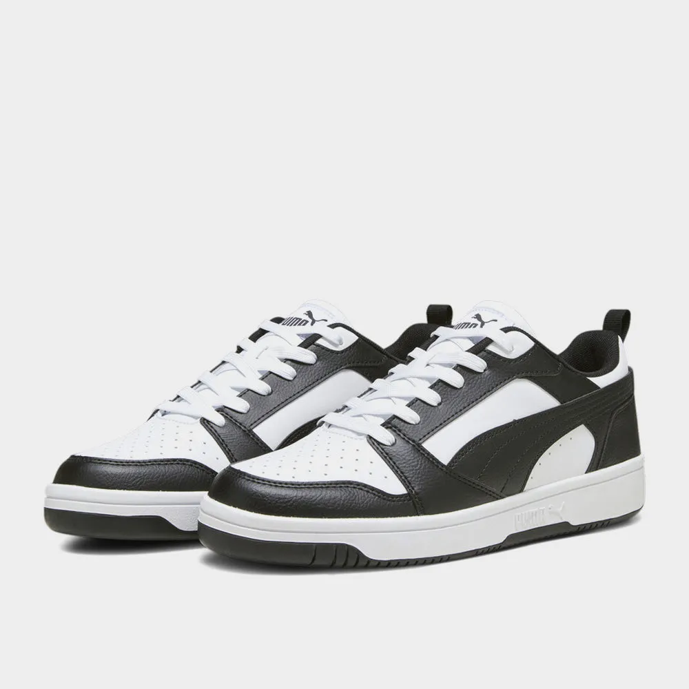 Puma Mens Rebound V6 Low Sneaker Black/White _ 174061 _ Black sold by Tekkie Town product image thumbnail 3