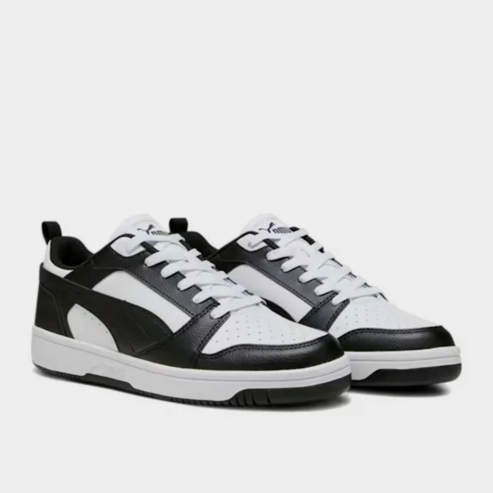 Puma Mens Rebound V6 Low Sneaker Black/White _ 174061 _ Black sold by Tekkie Town product image thumbnail 4