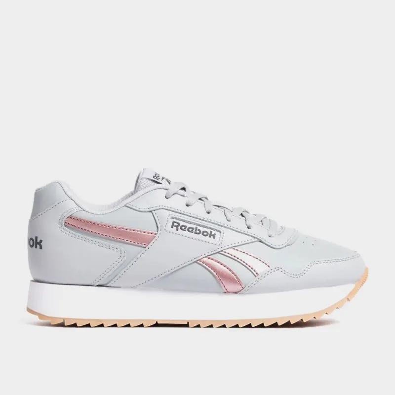 Reebok Women's Glide Ripple Double Sneaker Grey/pink _ 181482 _ Grey sold by Tekkie Town
