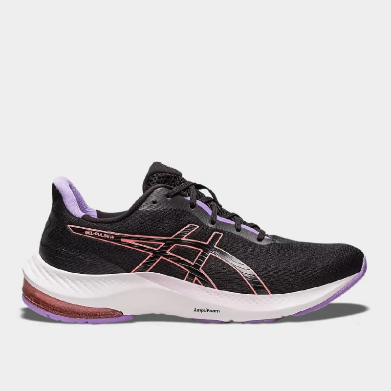 Asics Womens Gel Pulse 14 Performance Running Black/pink  _ 173124 _ Black sold by Tekkie Town