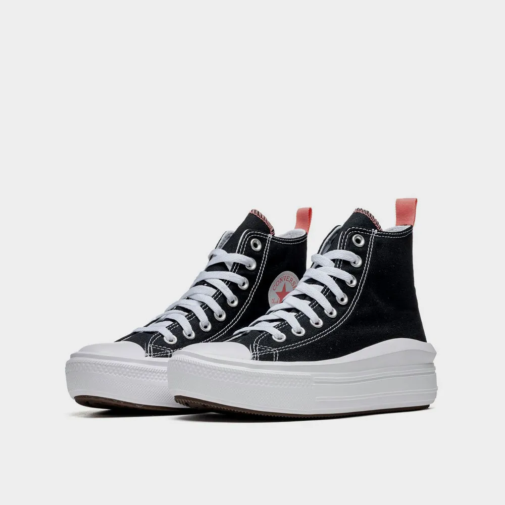 Converse Youth All Star Move Platform High Top Sneakers Black sold by Tekkie Town product image thumbnail 4
