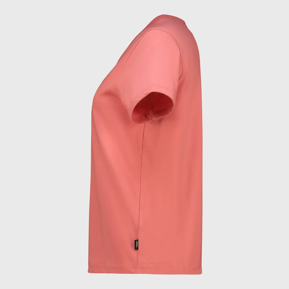 Vans Womans Drop V SS Crew T-Shirt Pink/White _ 182725 _ Pink sold by Tekkie Town product image thumbnail 2