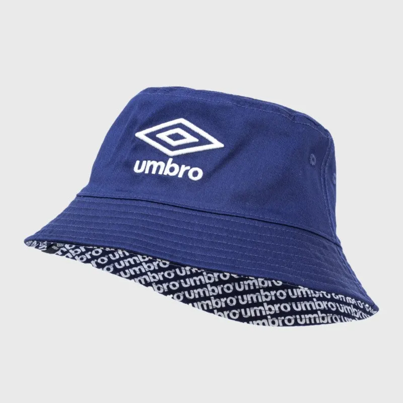 Umbro Mens Diamond Reversible Bucket Hat Navy/White _ 169220 _ Navy sold by Tekkie Town
