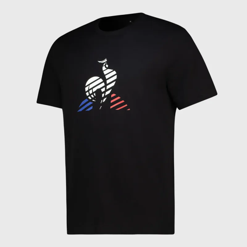 Le Coq Mens Tri Core Graphic Tee SS N2M Black/Multi _ 181564 _ Black made by Tekkie Town