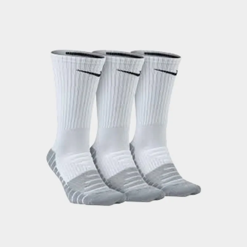 Nike Unisex Everyday Max Cushioned 3pk Crew Socks White/Multi _ 182814 _ White sold by Tekkie Town