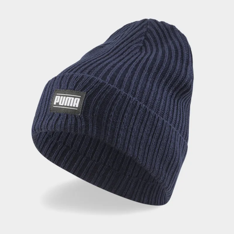 Puma Unisex Ribbed Classic Cuff Beanie Blue _ 181379 _ Blue sold by Tekkie Town