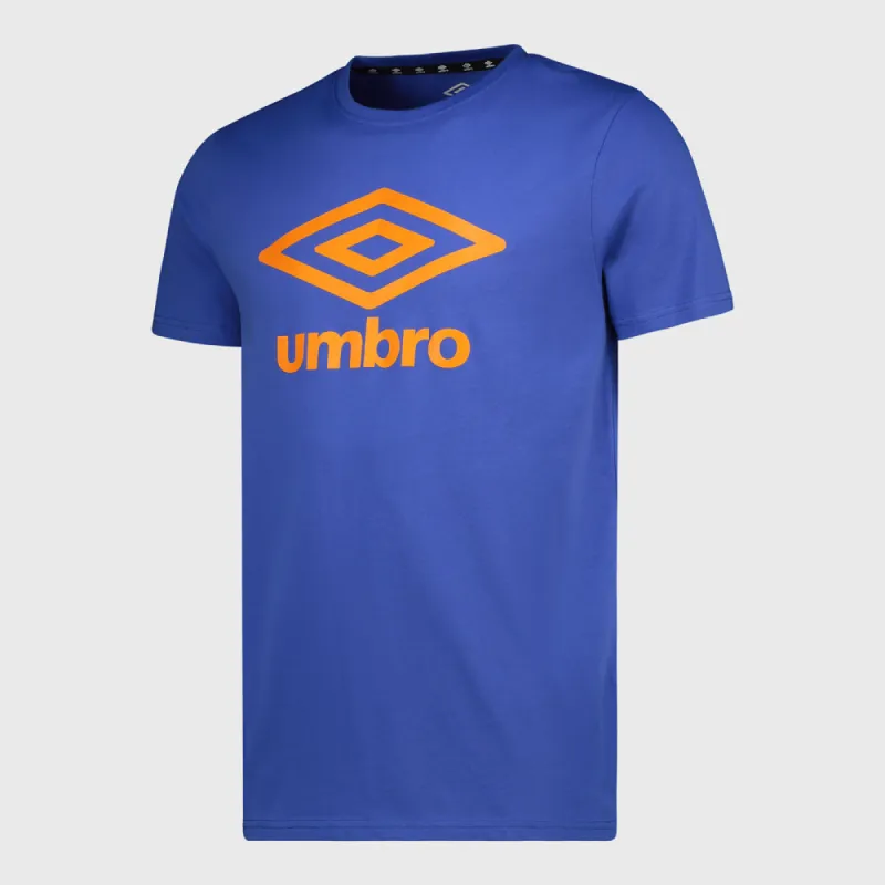 Umbro Mens Henderson Tee Blue/Orange _ 182260 _ Blue sold by Tekkie Town