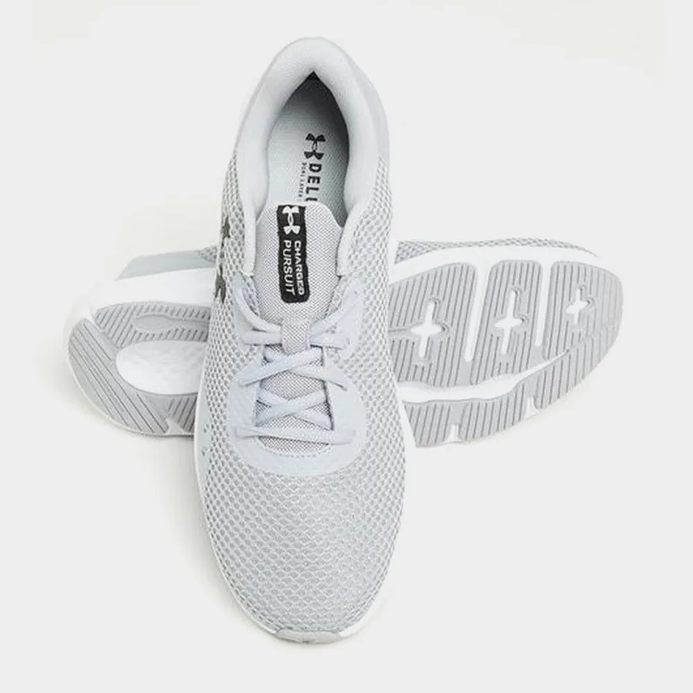 Under Armour Mens Charged Pursuit 3 Running Sneaker Grey/White _ 173206 _ Grey sold by Tekkie Town product image thumbnail 4