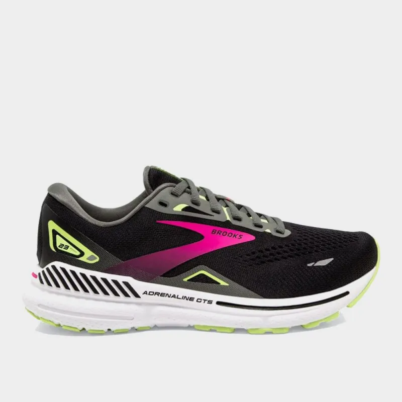 Brooks Women's Adrenaline Gts 23 Performance Running Black/pink _ 180761 _ Black sold by Tekkie Town