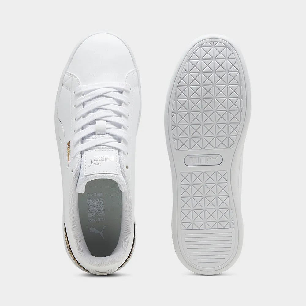 Puma Women's Vikky V3 Metallic Shine Sneaker White/gold _ 181393 _ White sold by Tekkie Town product image thumbnail 3