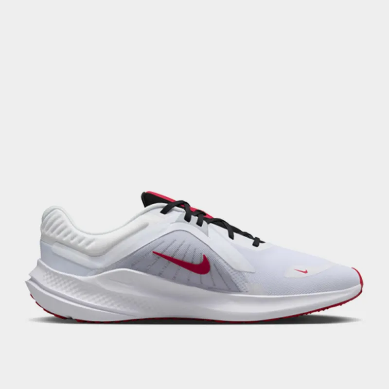 Nike Mens Quest 5 Performance Running White/red _ 181697 _ White sold by Tekkie Town