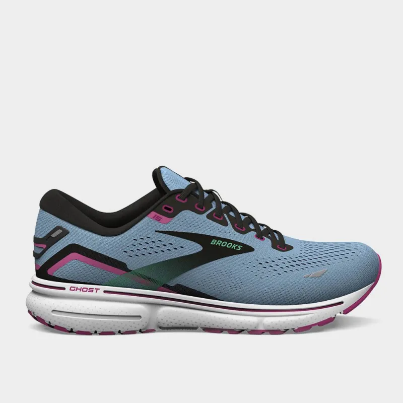 Brooks Women's Ghost 15 Performance Running Blue/pink _ 180760 _ Blue sold by Tekkie Town