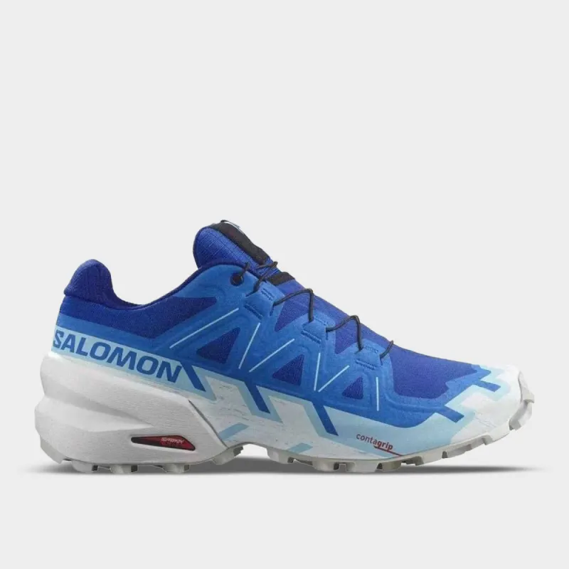 Salomon Mens Speedcross 6 Trail Running Blue/white _ 180272 _ Blue sold by Tekkie Town