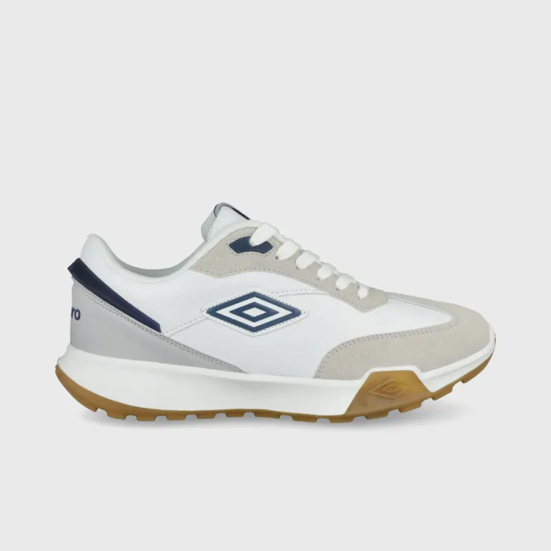 Umbro Mens Mosley Sneaker White/blue _ 182279 _ White sold by Tekkie Town