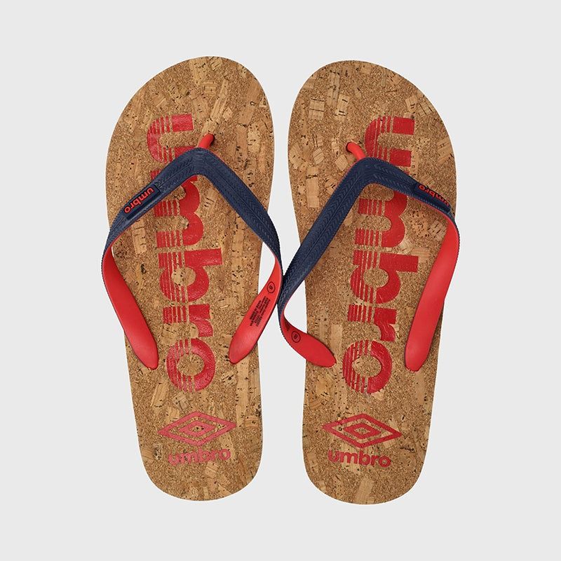 Linear Cork Thong _ 171113 _ Blue sold by Tekkie Town