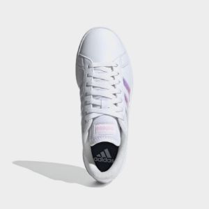 Adidas Women's Grand Court Base 2.0 Sneaker White/blue _ 181334 _ White sold by Tekkie Town