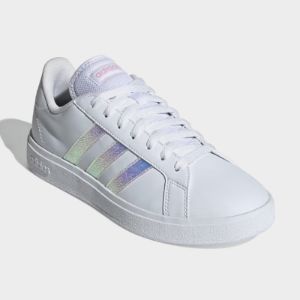 Adidas Women's Grand Court Base 2.0 Sneaker White/blue _ 181334 _ White sold by Tekkie Town