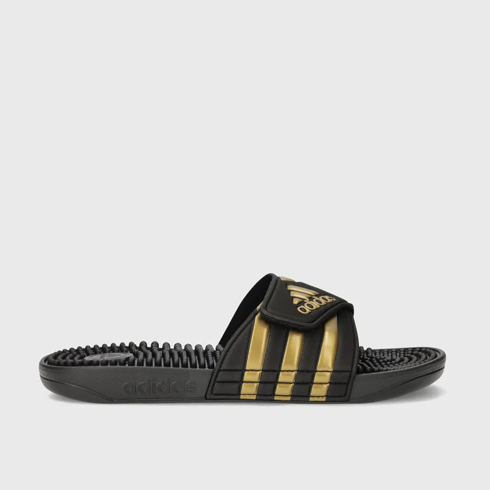 Adidas Unisex Adissage Slides Black/Gold _ 168140 _ Black sold by Tekkie Town product image thumbnail 2