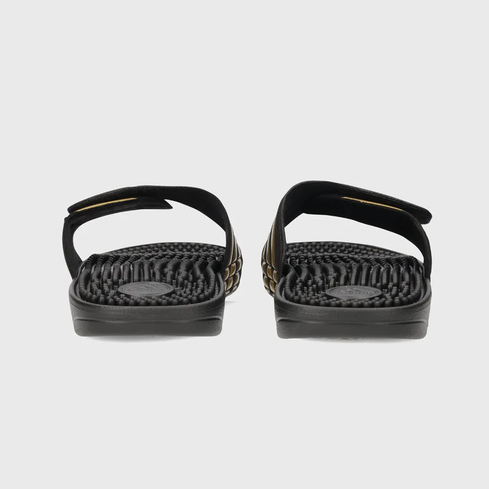 Adidas Unisex Adissage Slides Black/Gold _ 168140 _ Black sold by Tekkie Town product image thumbnail 5