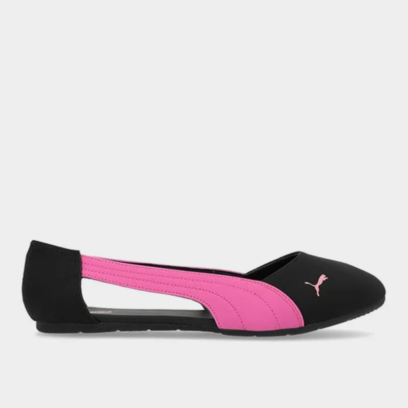 Puma Women's Basic Ballerina Cut Out Nubuck Zadp Pump Black/pink _ 181390 _ Black sold by Tekkie Town