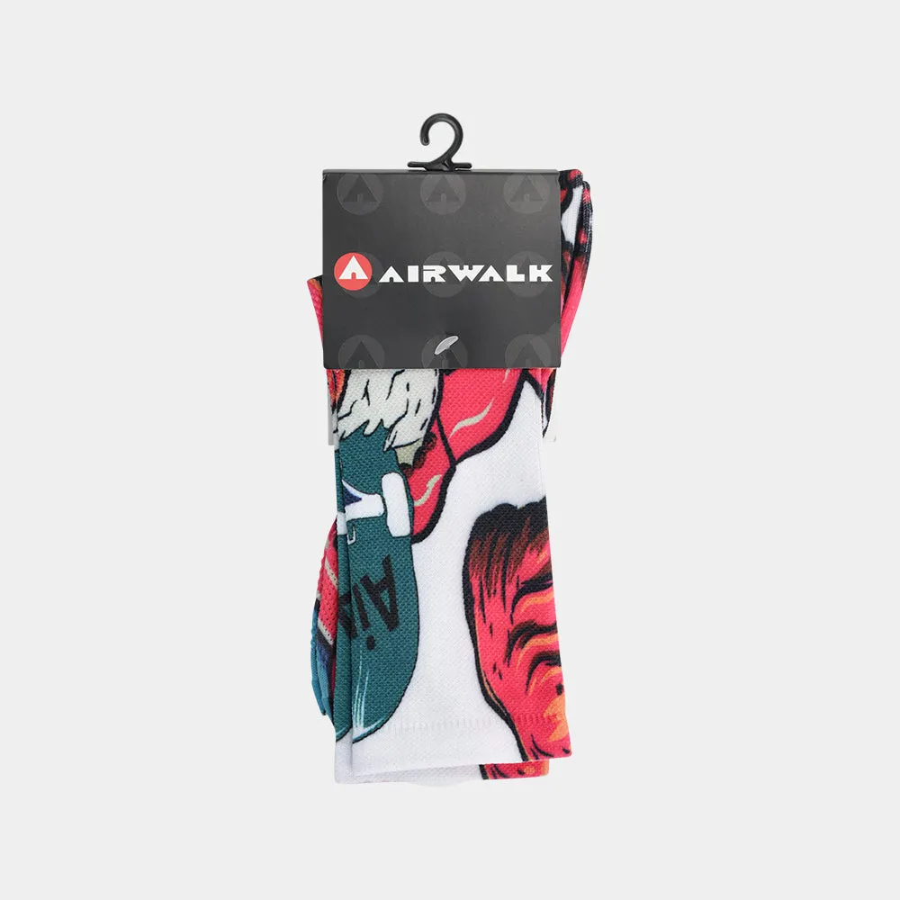 Airwalk Unisex 1 Pack Crazy Zombie Sock Red/Multi _ 181765 _ Red sold by Tekkie Town product image thumbnail 3