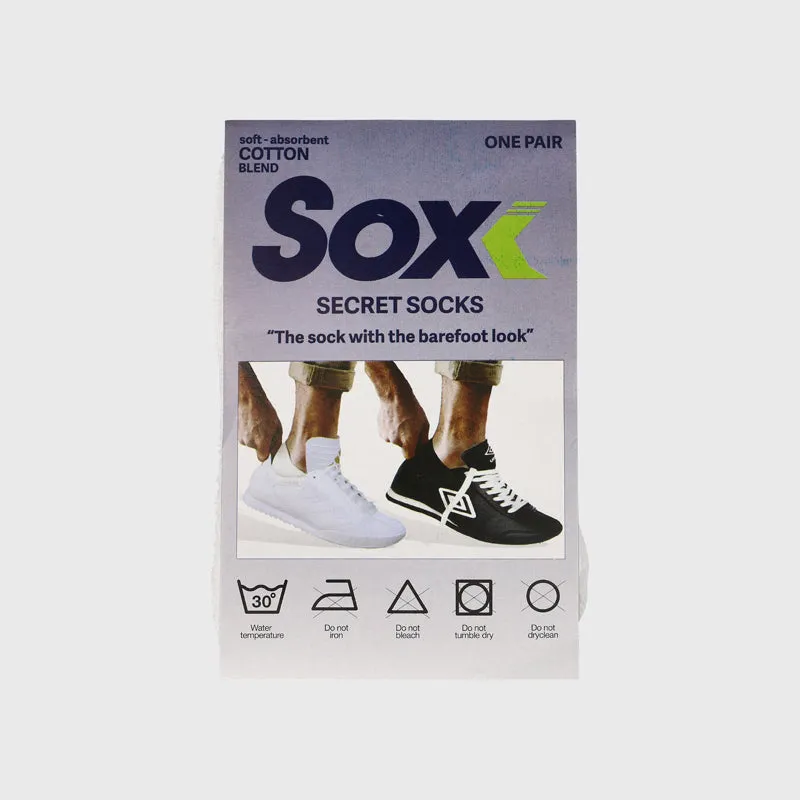 Sox Unisex Single Invisible Towel Socks White sold by Tekkie Town