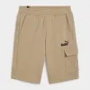 Puma Mens Essentials Cargo Shorts Beige _ 182006 _ Beige sold by Tekkie Town