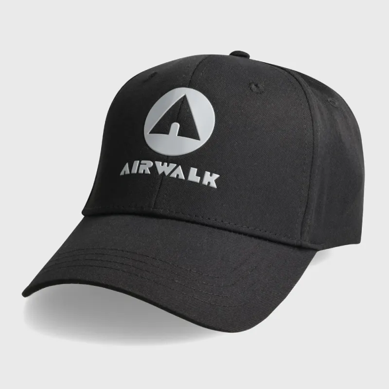 Airwalk Unisex Bold Logo Peak Cap Black _ 181519 _ Black sold by Tekkie Town