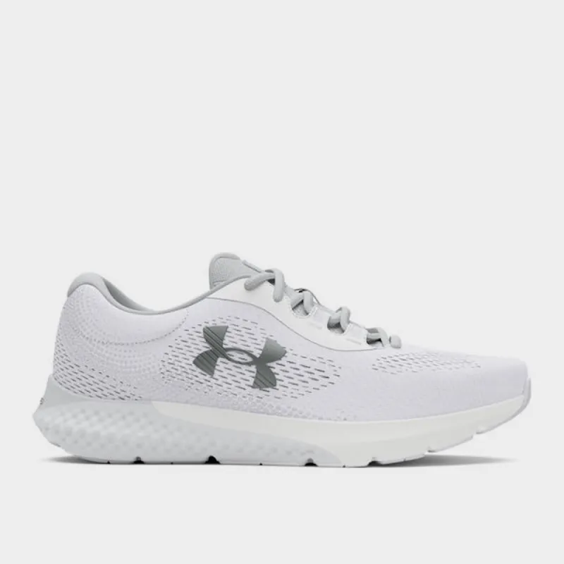 Under Armour Womens Charged Rogue 4 Performance Running White/grey _ 180860 _ Grey sold by Tekkie Town