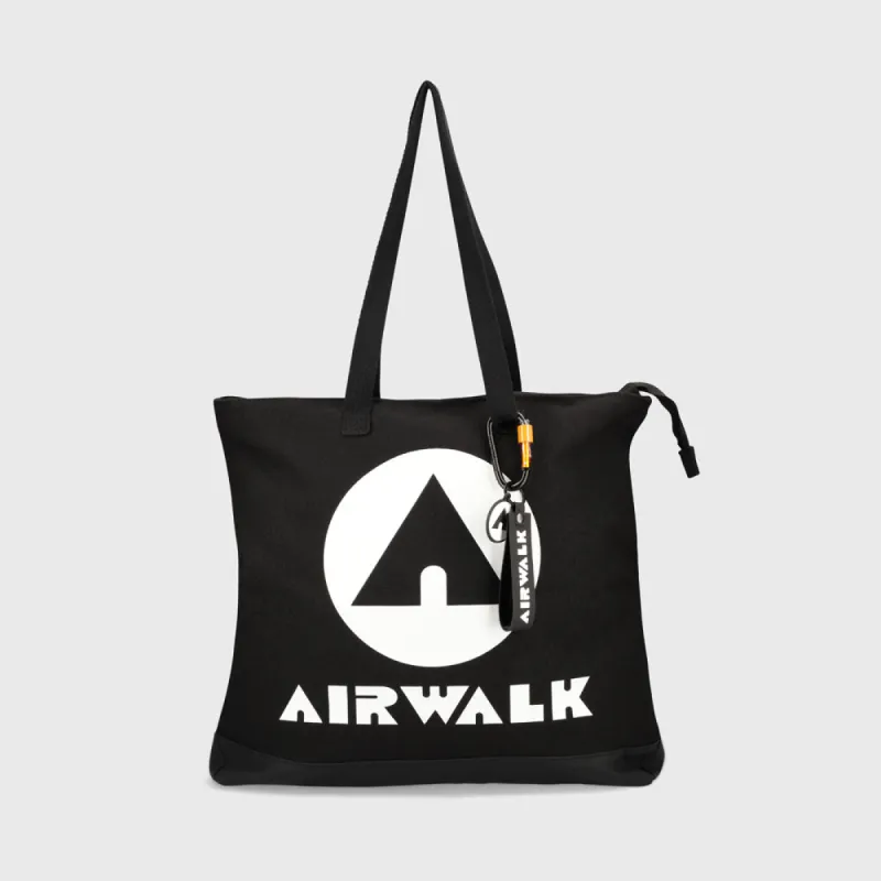 Airwalk Unisex Logo Tote Bag Black/White _ 182308 _ Black sold by Tekkie Town