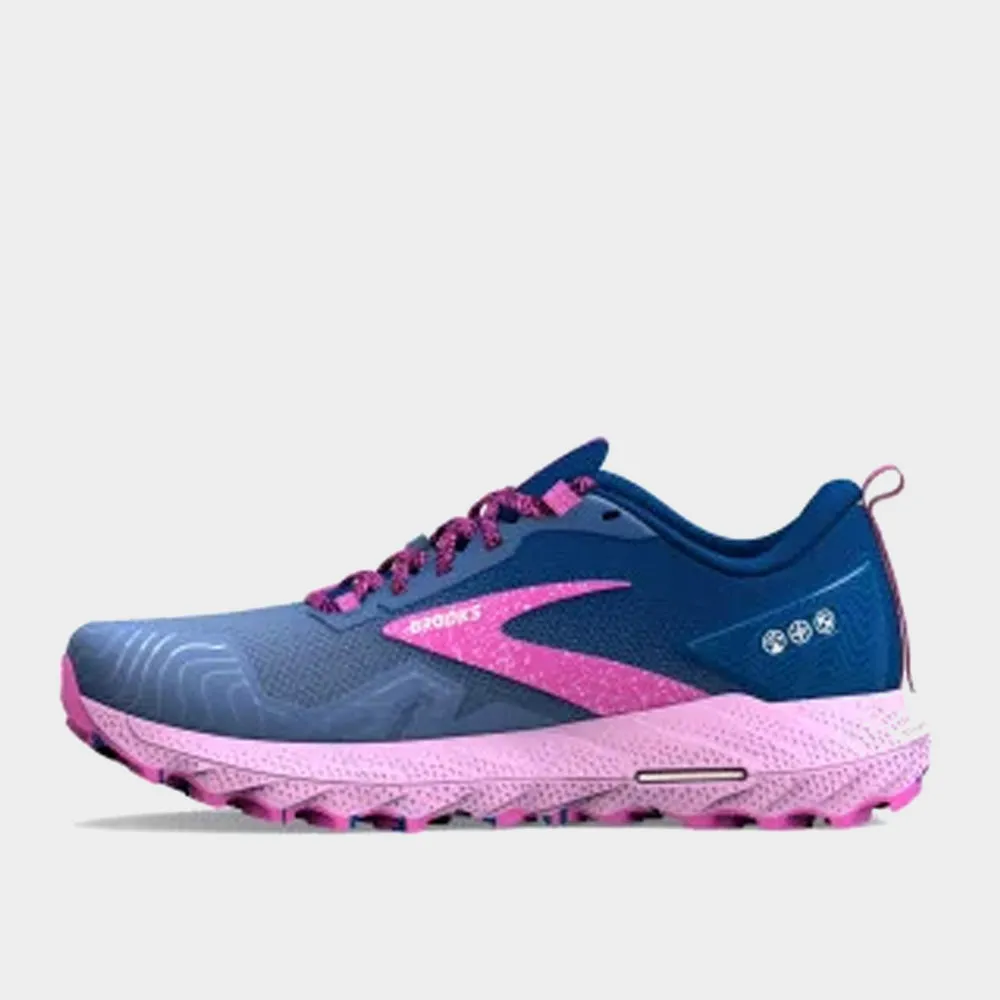 Brooks Women's Cascadia 17 Trail Running Navy/purple _ 180762 _ Blue sold by Tekkie Town product image thumbnail 2