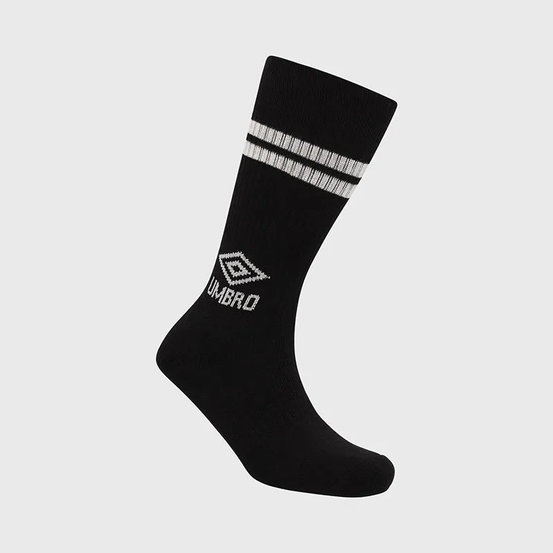 Umbro UNISEX 3 Pack Stripe Crew Socks Black sold by Tekkie Town product image thumbnail 2