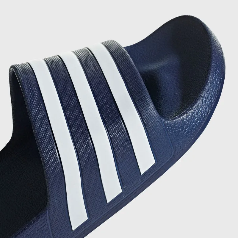 Adidas Unisex Adilette Aqua Slides Navy sold by Tekkie Town product image thumbnail 4