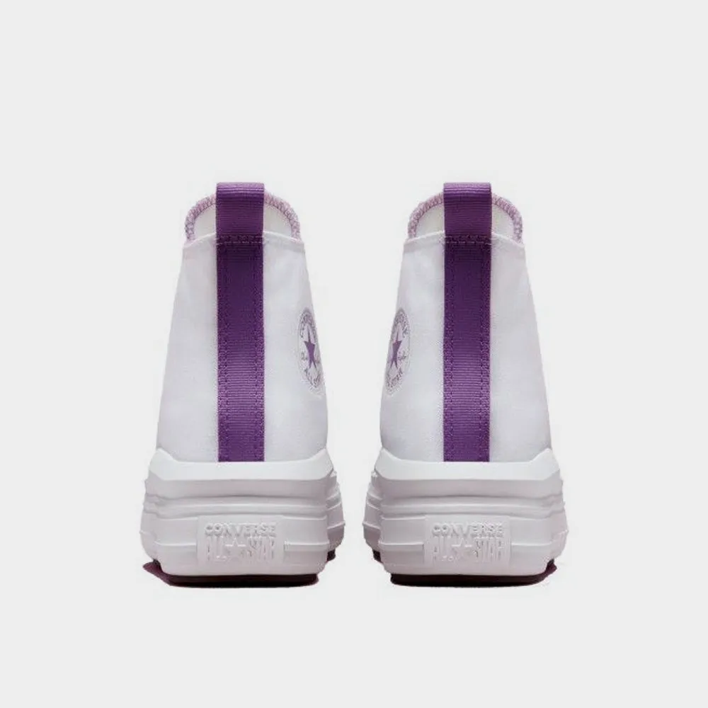 Converse Girls Chuck Taylor All Star Move Platform Sneaker White/Purple _ 174018 _ White sold by Tekkie Town product image thumbnail 3