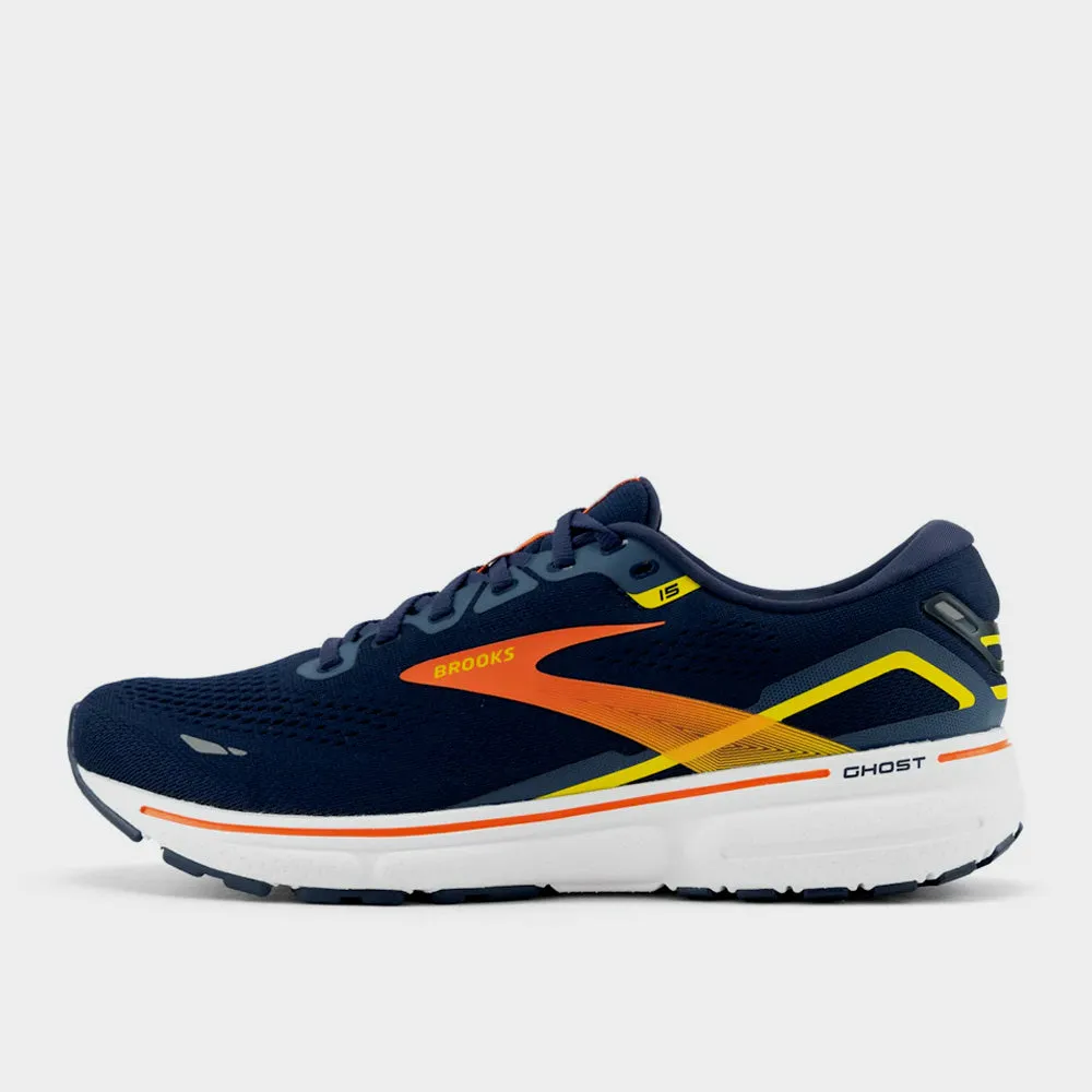 Brooks Mens Ghost 15 Performance Running Blue Orange _ 181096 _ Blue sold by Tekkie Town product image thumbnail 2