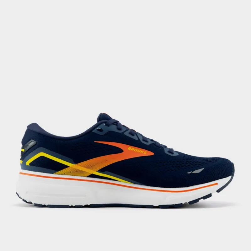 Brooks Mens Ghost 15 Performance Running Blue Orange _ 181096 _ Blue sold by Tekkie Town