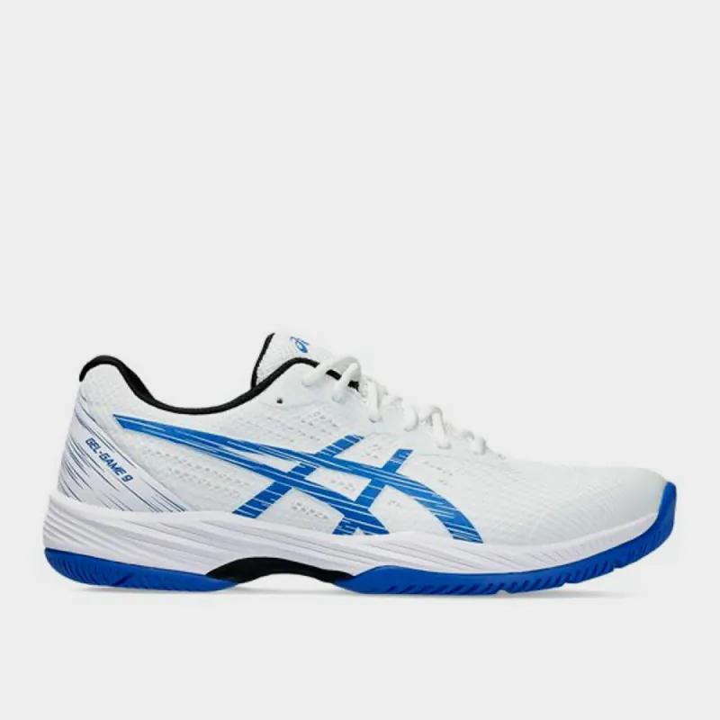 Asics Mens Gel Game Court Shoe White/blue _ 181014 _ White sold by Tekkie Town