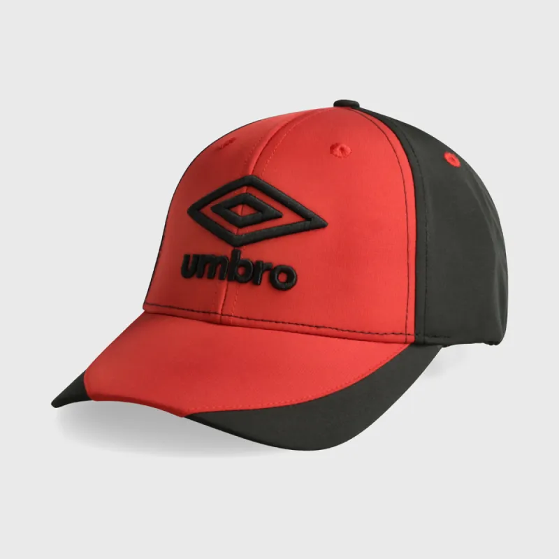 Umbro Unisex Spectator Peak Cap Red/Black _ 180426 _ Red sold by Tekkie Town