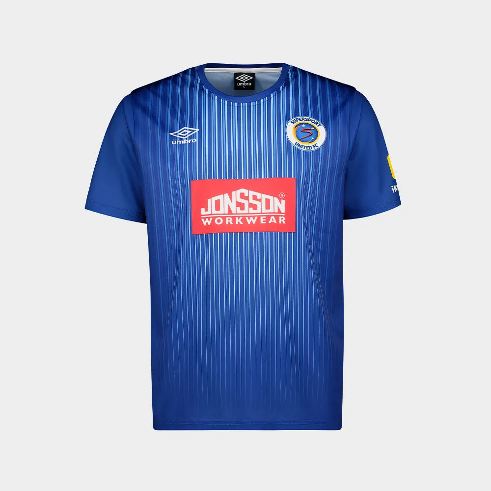 Umbro Mens Supersport Utd. Fc Home Jersey Blue/Multi _ 181003 _ Blue sold by Tekkie Town