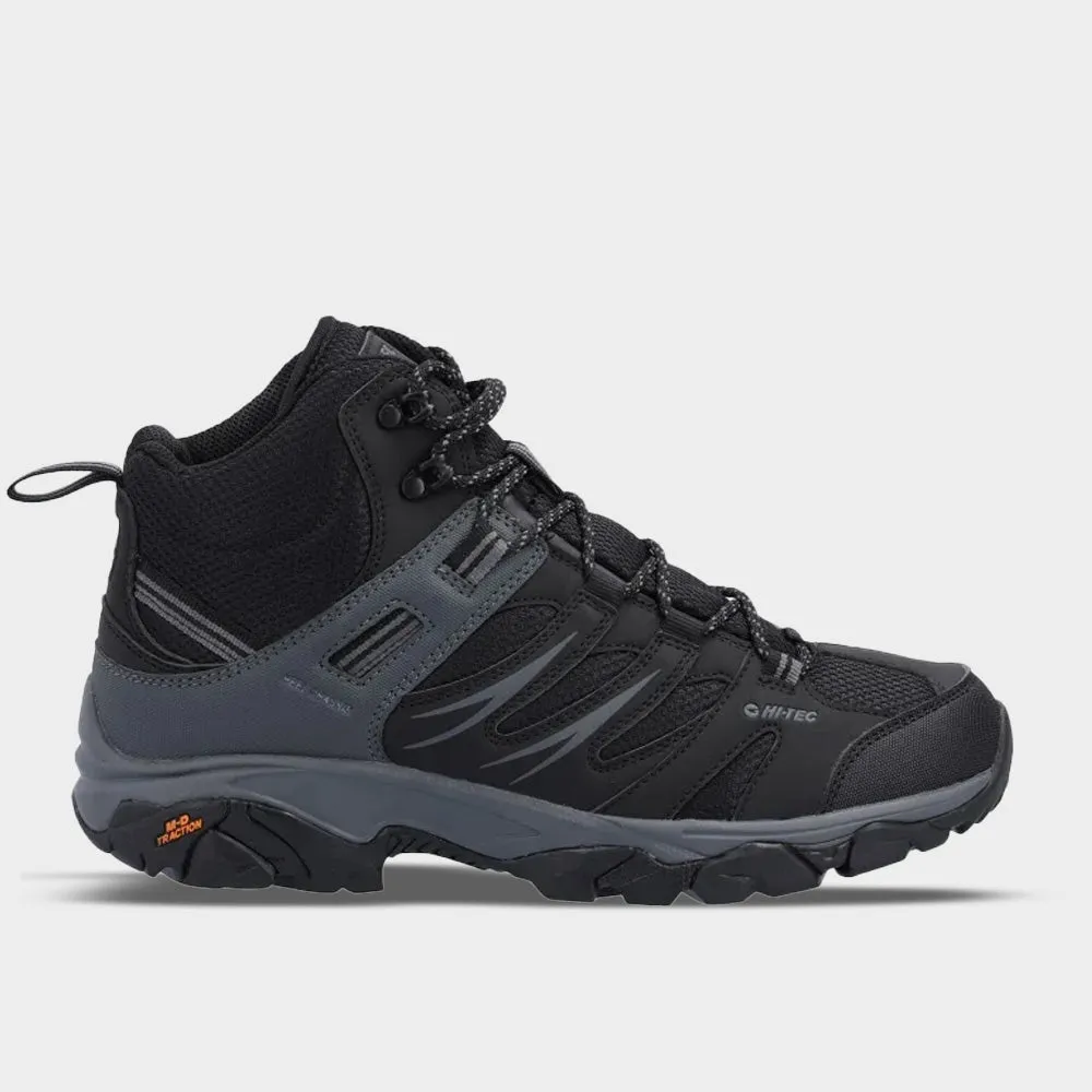 HI-Tec Mens Tarantula Mid Outdoor Black/grey _ 182651 _ Black sold by Tekkie Town