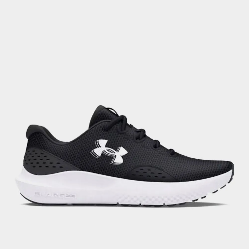 Under Armour Mens Charged Surge 4 Running Black/white _ 180851 _ Black sold by Tekkie Town