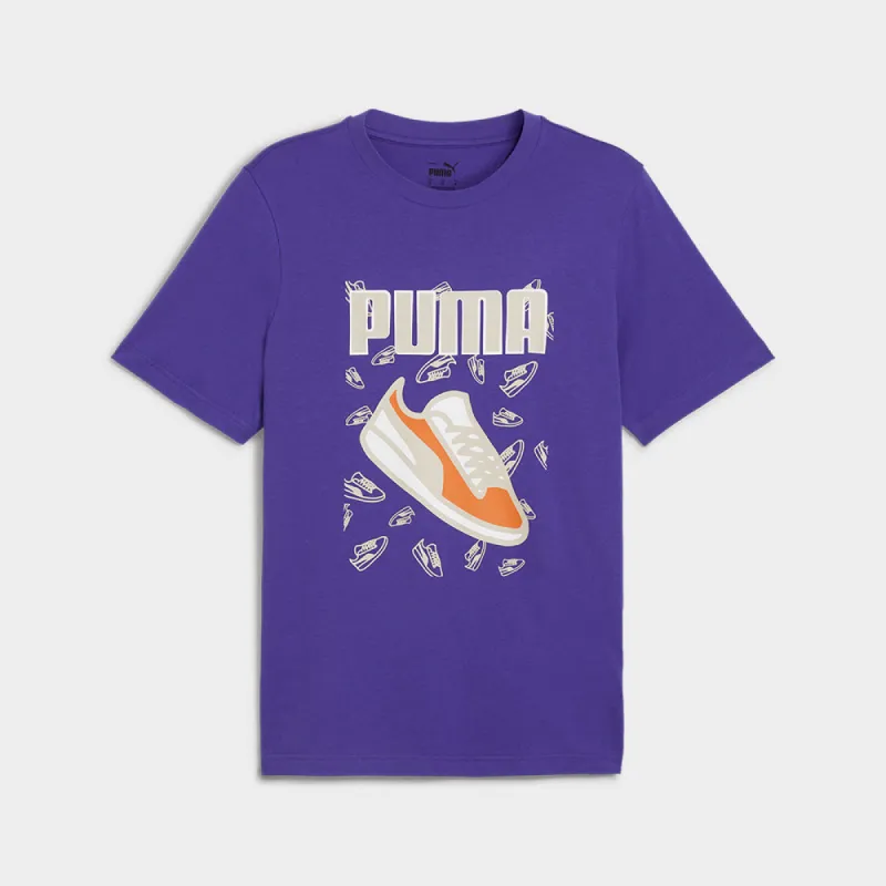 Puma Mens Graphics Sneaker Tee Blue/Multi _ 182018 _ Blue sold by Tekkie Town