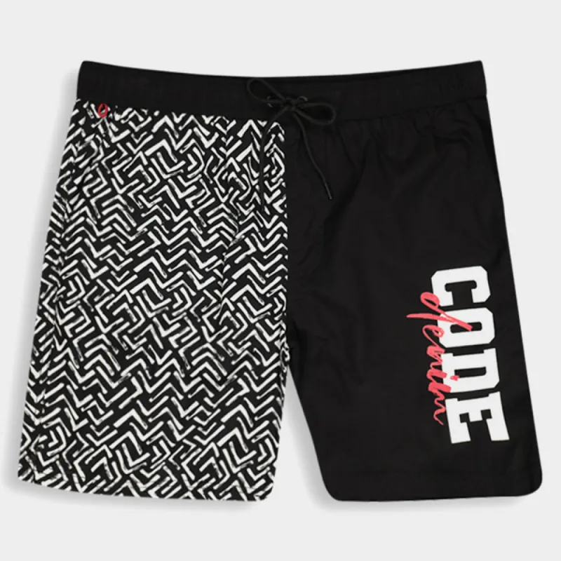 Code Mens Spades Pool Short Black/White _ 180603 _ Black sold by Tekkie Town