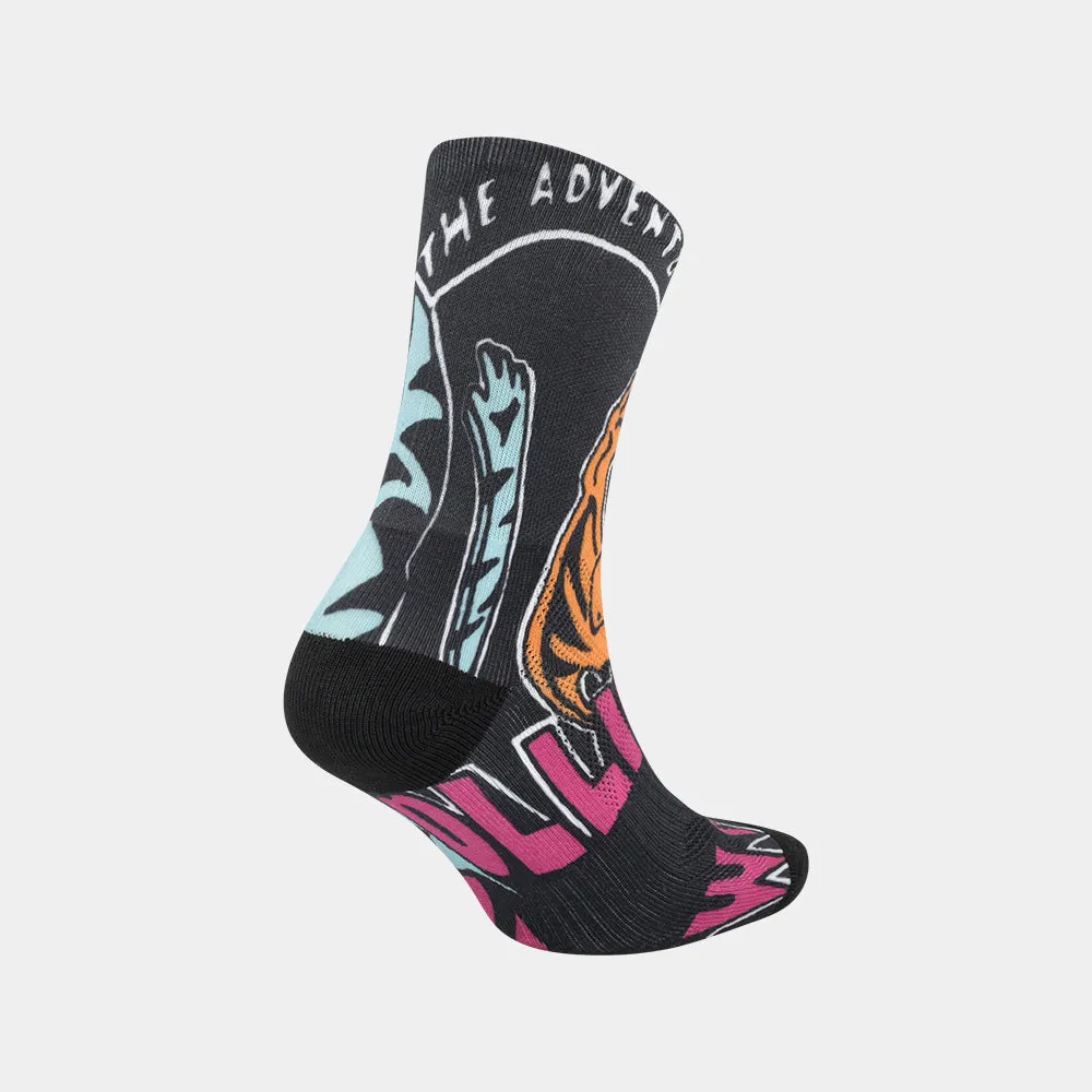 Airwalk Unisex 1 Pack Ollie Sock Black/Multi _ 181763 _ Black sold by Tekkie Town product image thumbnail 2