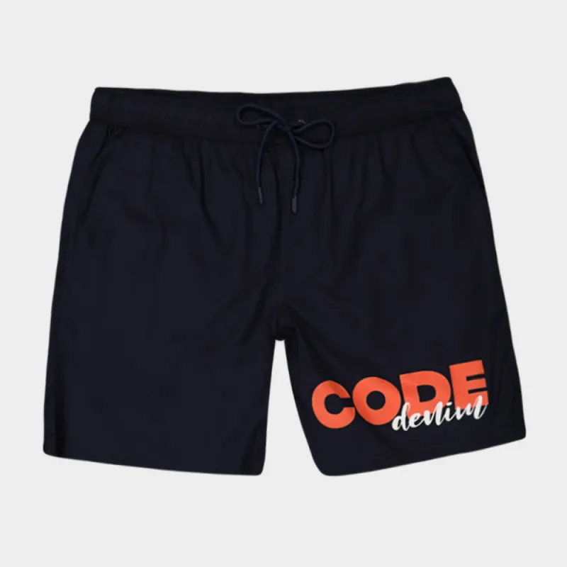 Code Mens Graphic Pool Short Blue/Red _ 182620 _ Blue sold by Tekkie Town